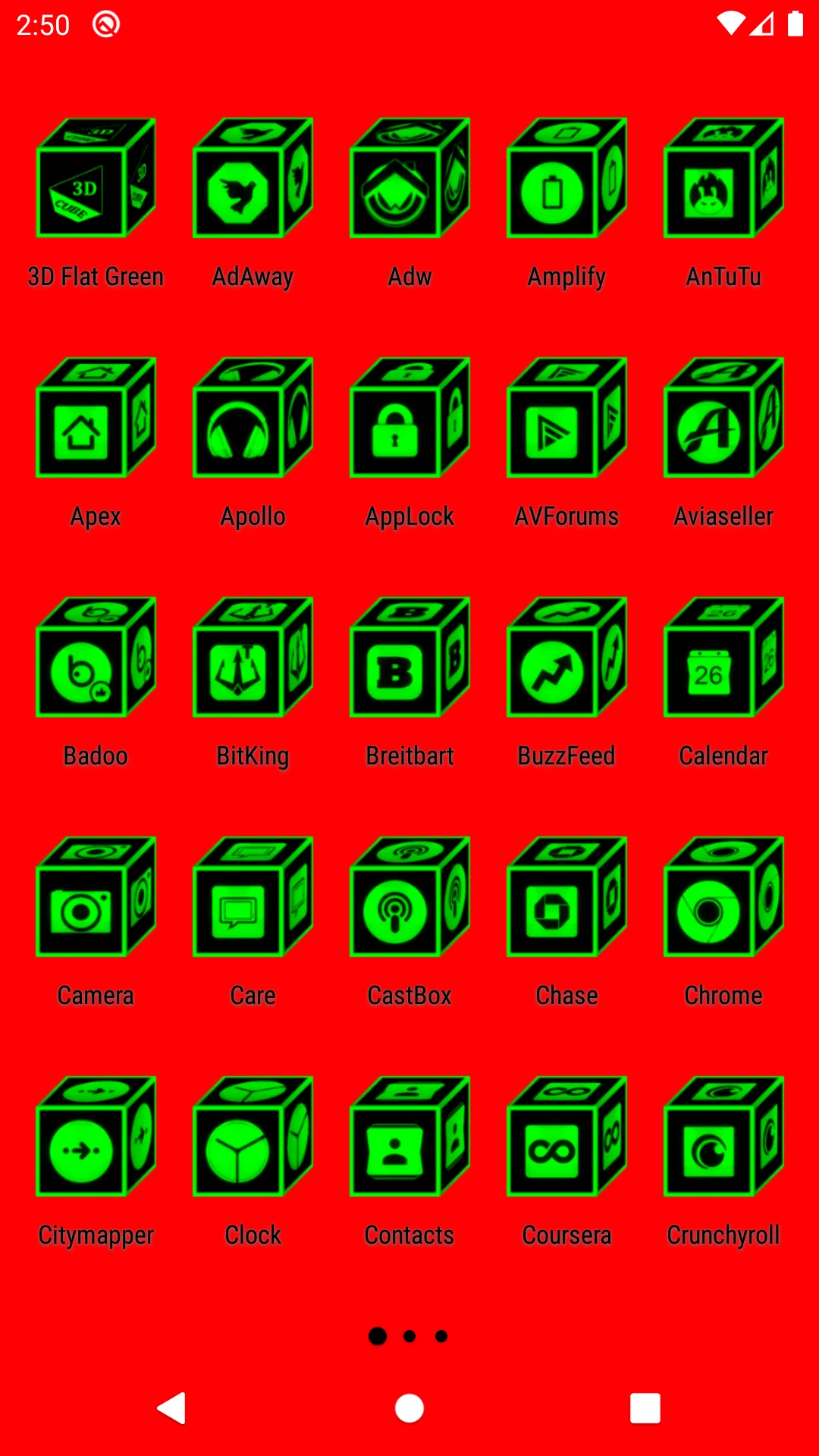 3D Flat Green Icon Pack screenshot
